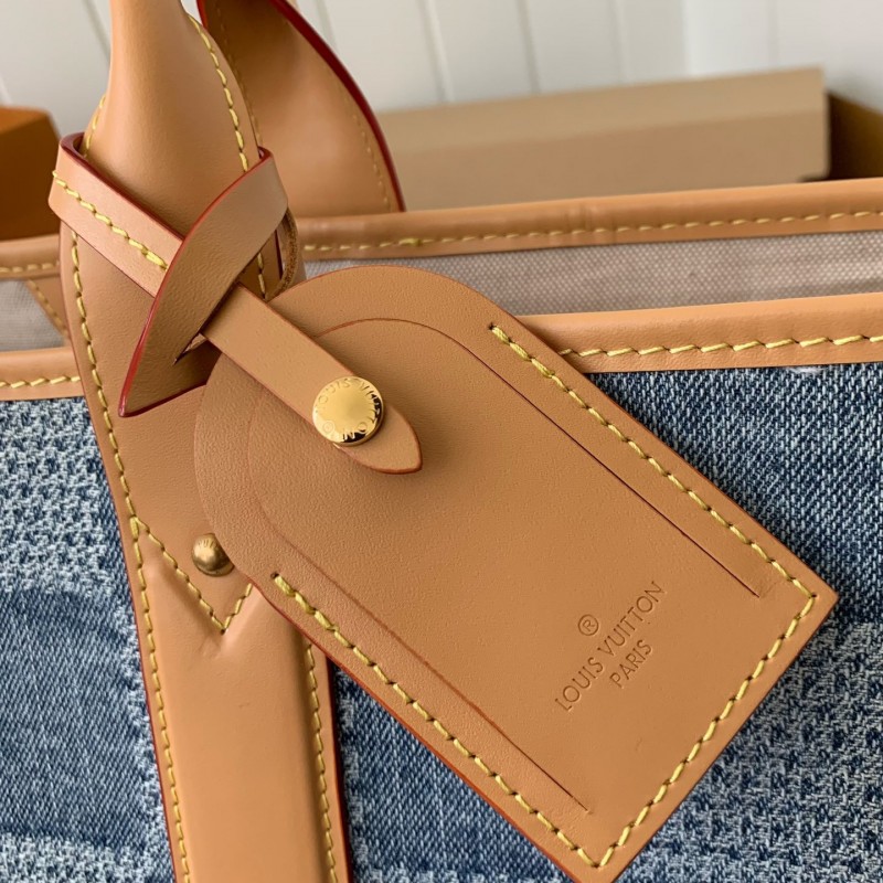 L0*is V*t0n New Weekend TOTE tannin jean bag  N40702  Size：43*34*17.5cm