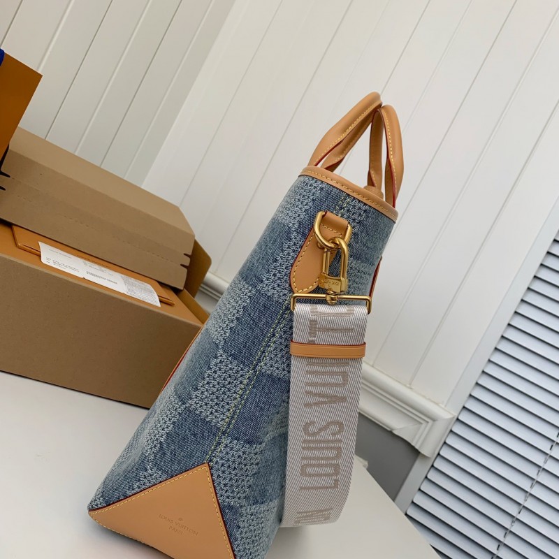 L0*is V*t0n New Weekend TOTE tannin jean bag  N40702  Size：43*34*17.5cm