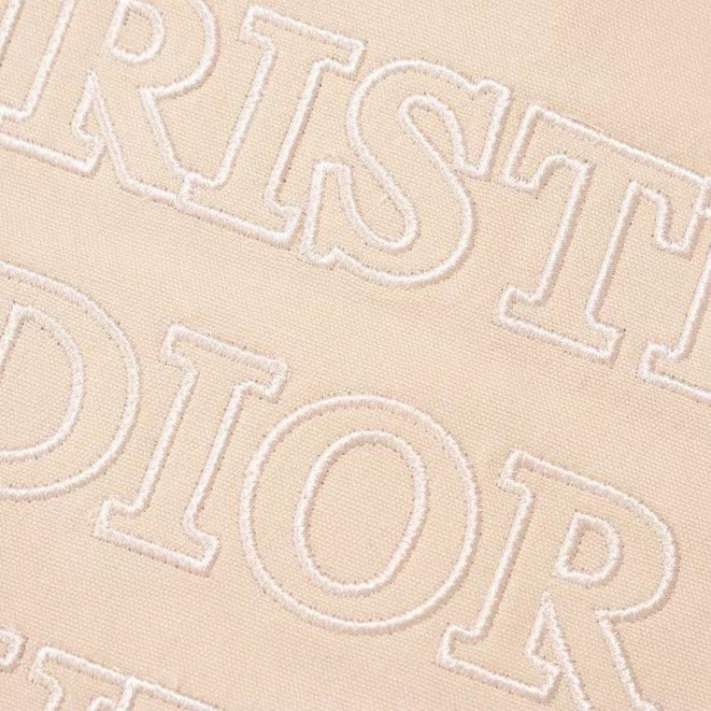 D*0r monogram embroidered zip-up hooded jacket