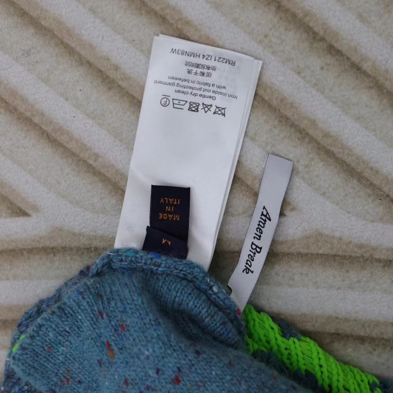 L0*is V*t0n 24 new colorful yarn full print hooded cardigan