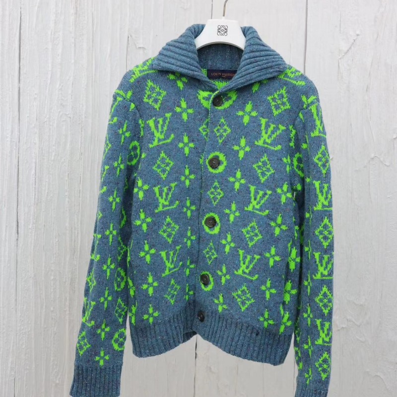 L0*is V*t0n 24 new colorful yarn full print hooded cardigan