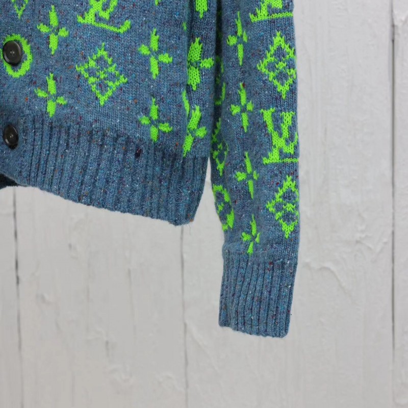 L0*is V*t0n 24 new colorful yarn full print hooded cardigan