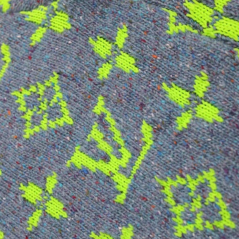 L0*is V*t0n 24 new colorful yarn full print hooded cardigan