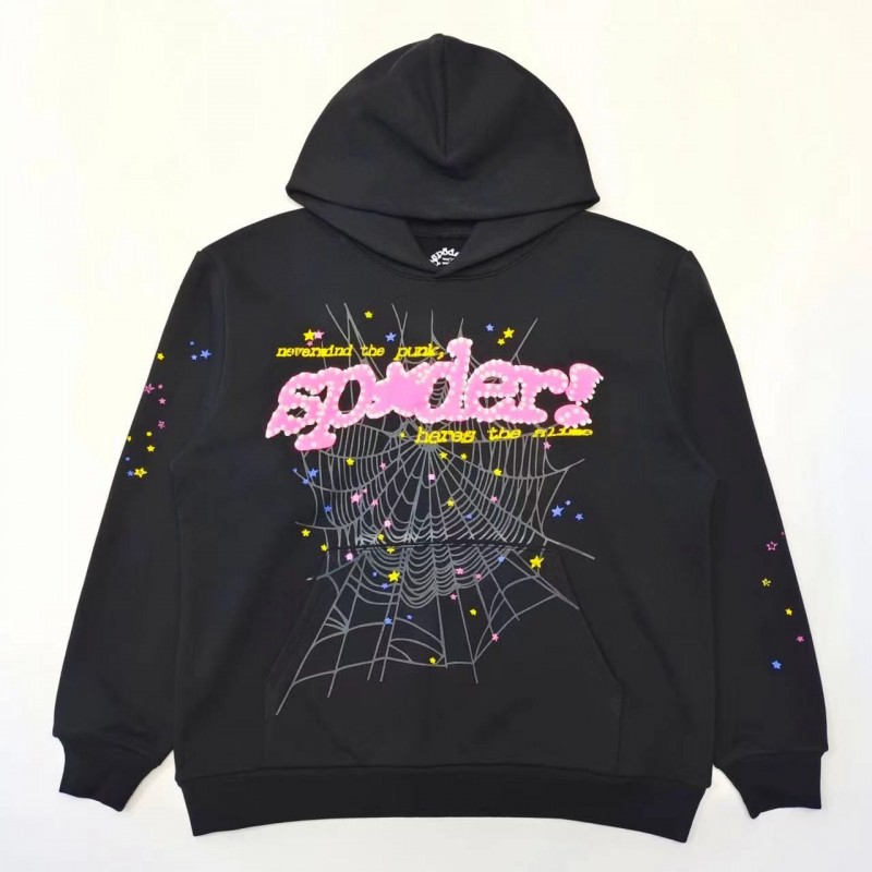 Sp5der black v2 hoodie