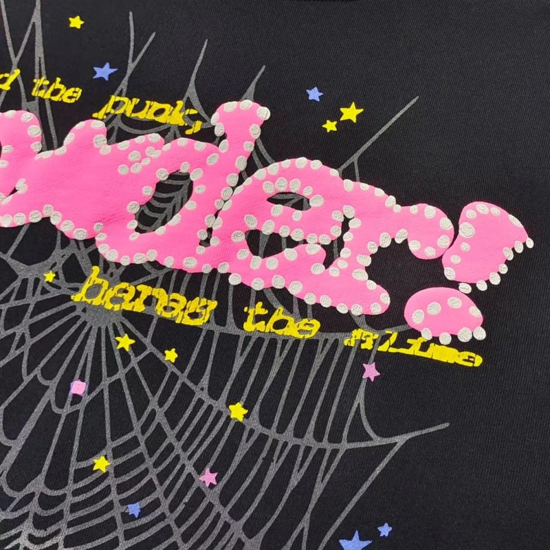 Sp5der black v2 hoodie