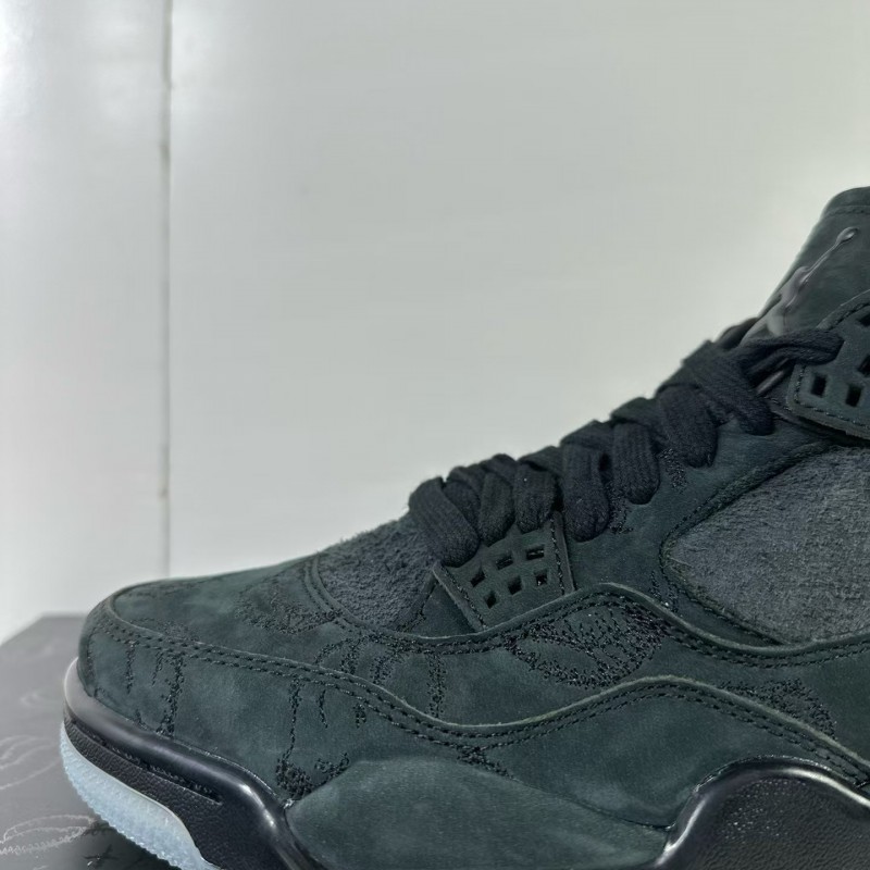Jordan Air Jordan 4 retro kaws suede lightweight wear-resistant non-slip mid-top