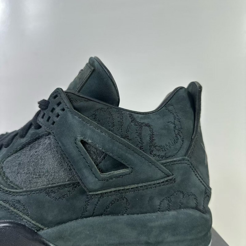 Jordan Air Jordan 4 retro kaws suede lightweight wear-resistant non-slip mid-top