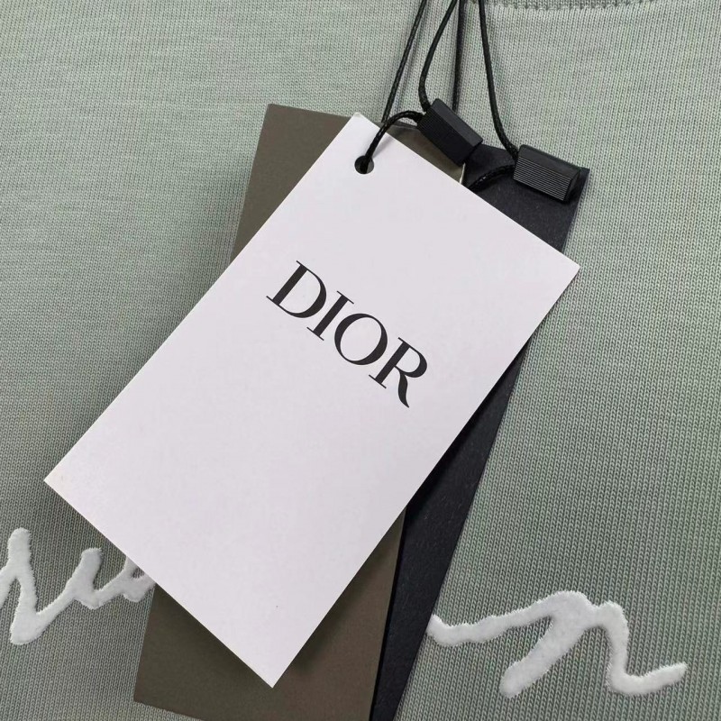 D*0r flocked letter print short sleeve