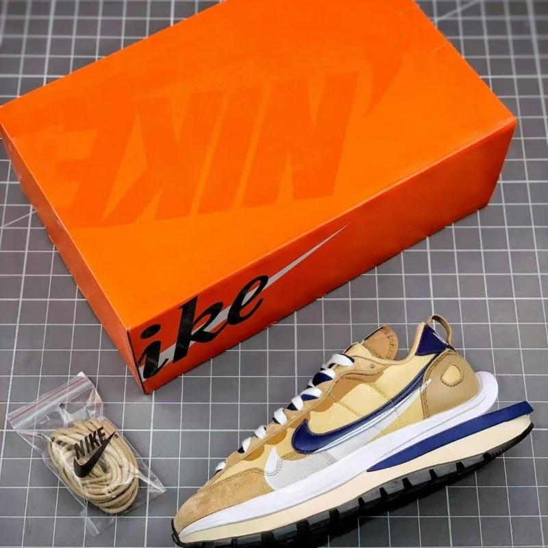 Sacai x Nike VaporWaffle sesame and blue void