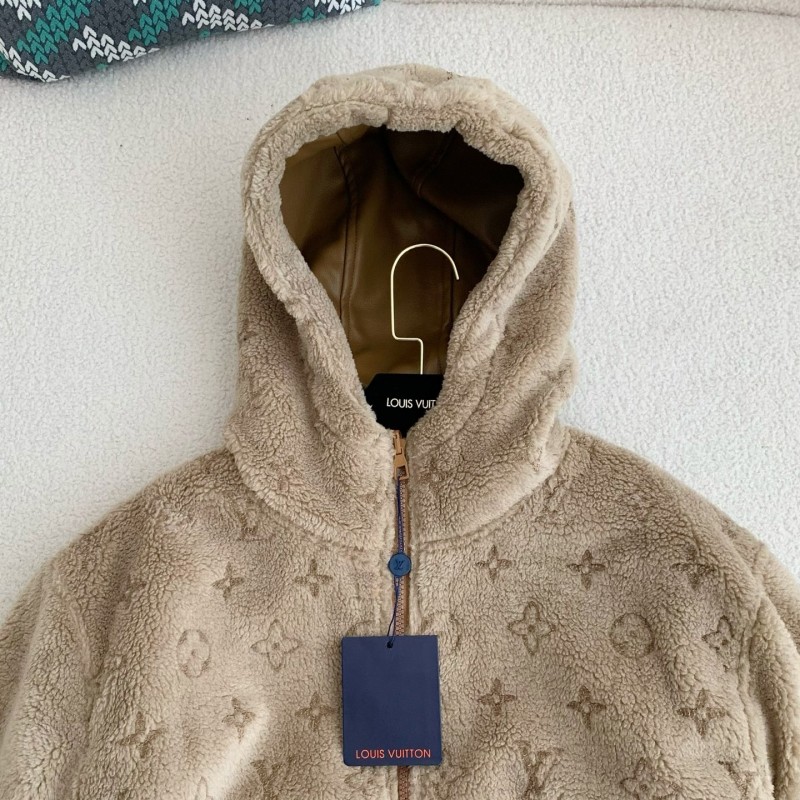 New, LV reversible wool and sheepskin jacket