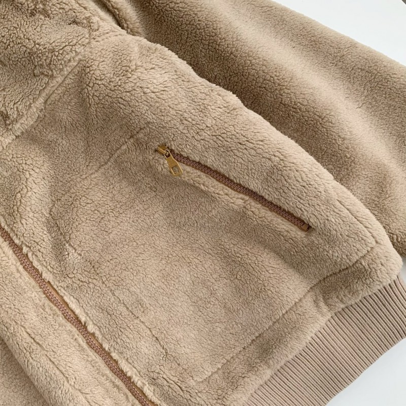 New, LV reversible wool and sheepskin jacket