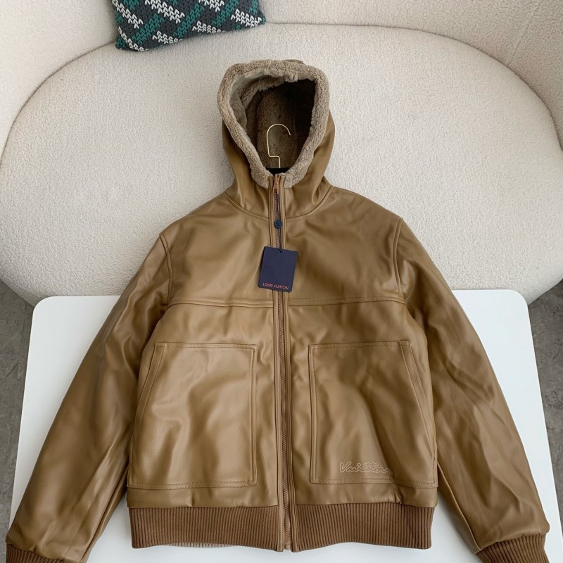 New, LV reversible wool and sheepskin jacket