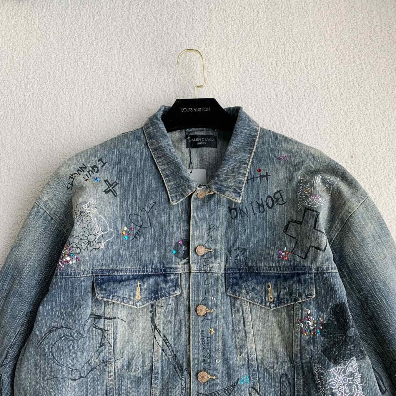 Ba*len*cia*ga Jean Jacket