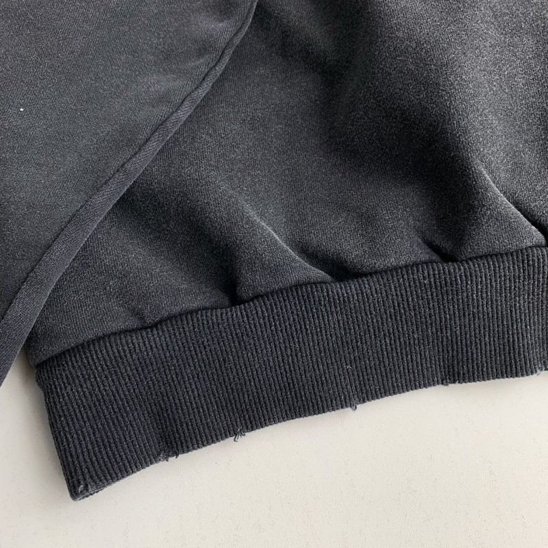 Ba*len*cia*ga logo print sports hooded sweatshirt