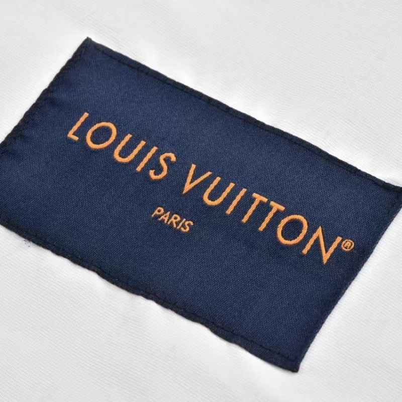 L0*is V*t0n 24ss nautical collection transparent drawstring jacket with embroidered logo