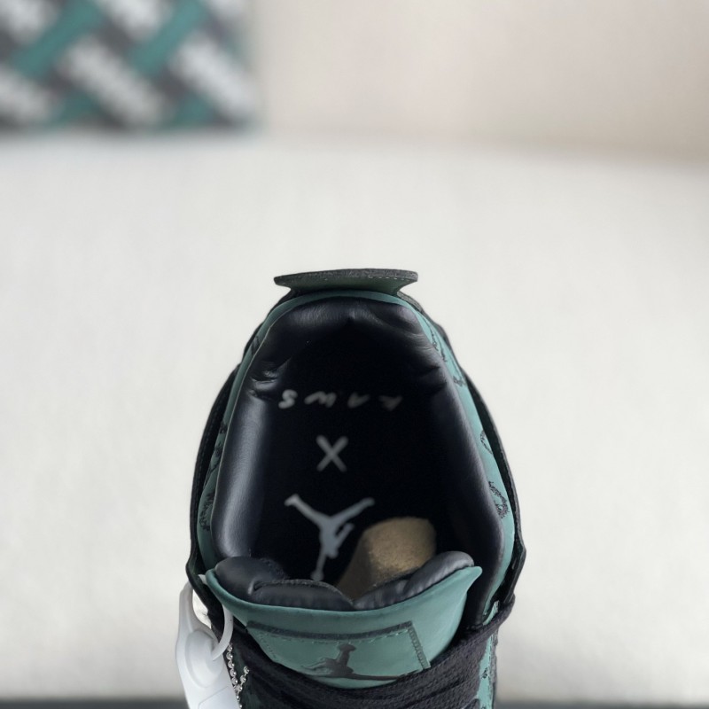 Jordan Air Jordan 4 retro kaws suede lightweight wear-resistant non-slip mid-top