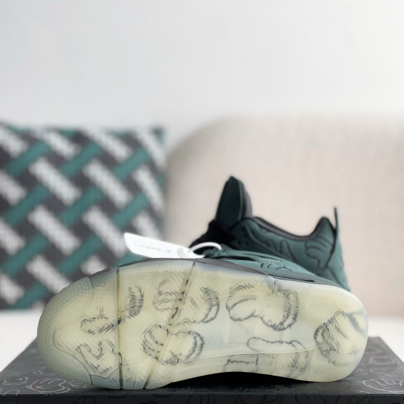 Jordan Air Jordan 4 retro kaws suede lightweight wear-resistant non-slip mid-top