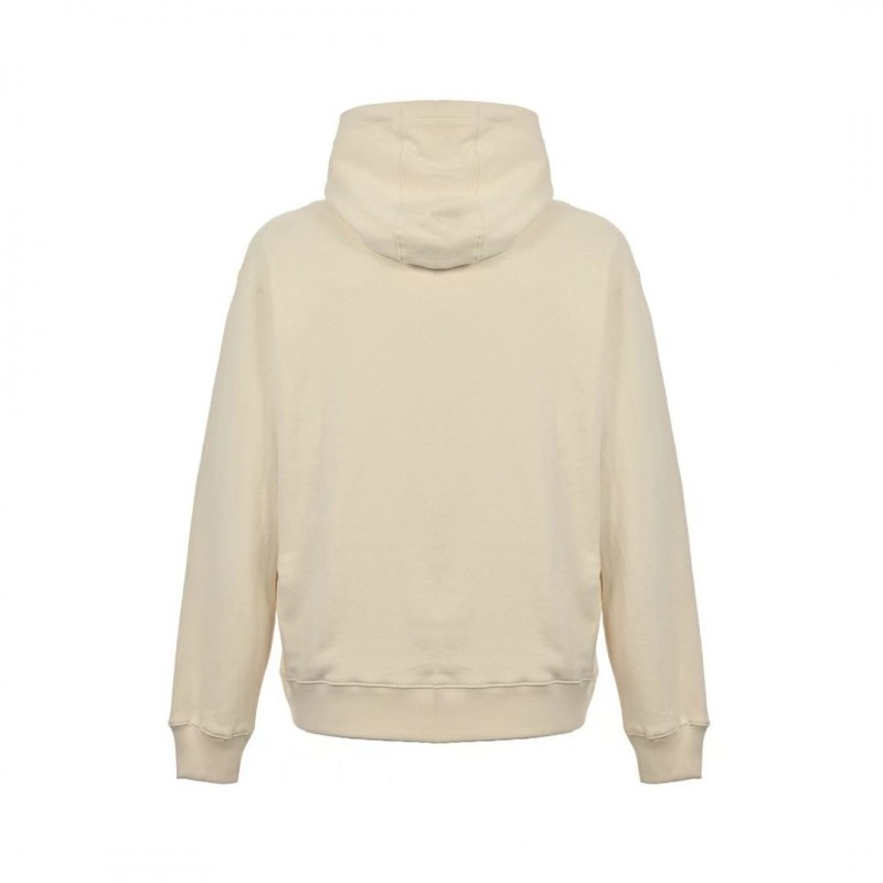 Pra*a Apricot triangle logo hooded sweatshirt