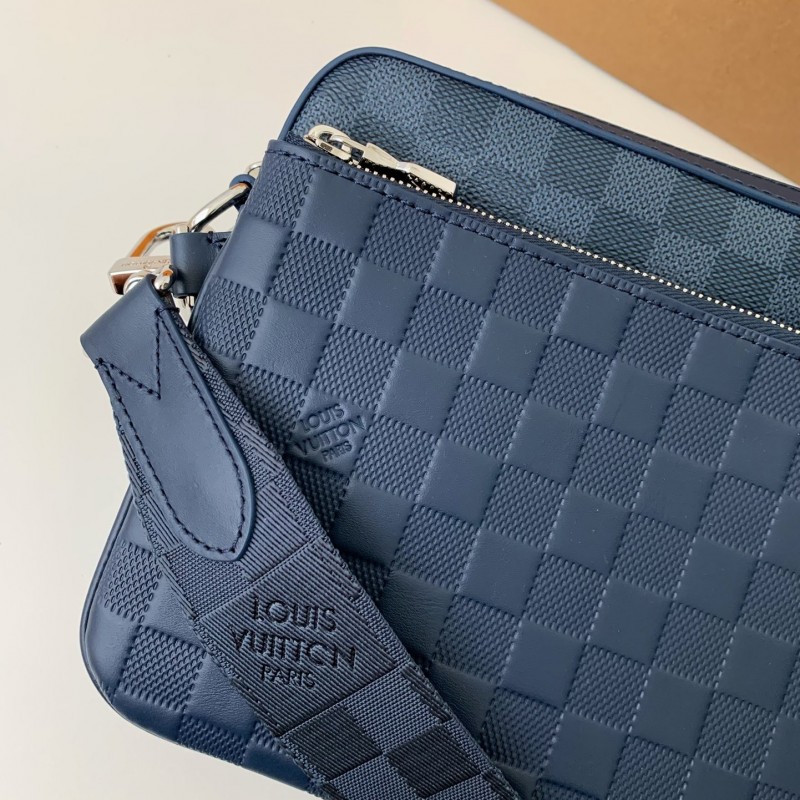 L0*is V*t0n  TRIO Full Leather Messenger Bag M40438