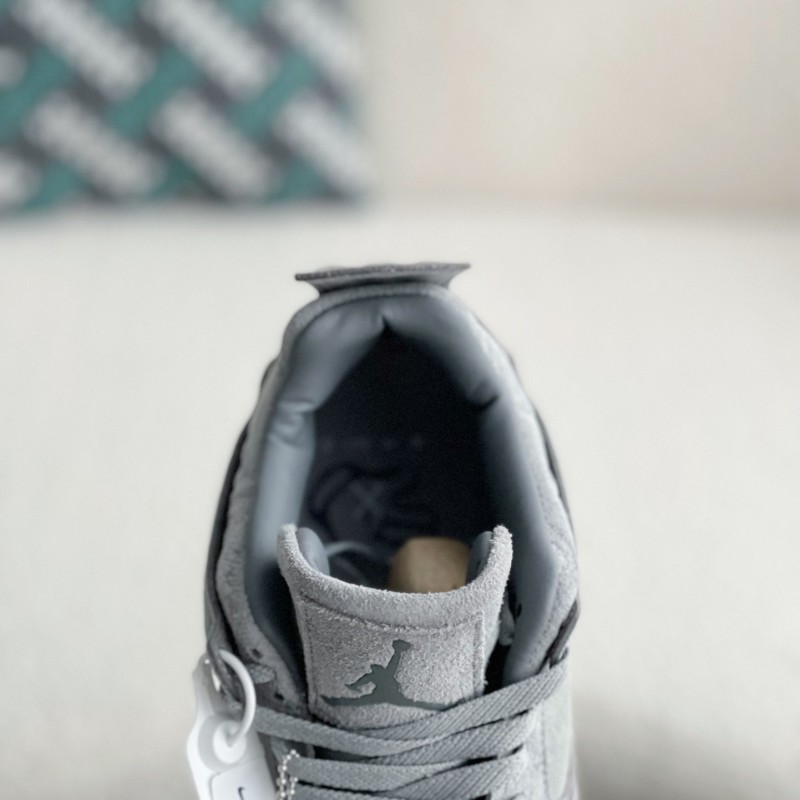Jordan Air Jordan 4 retro kaws suede lightweight wear-resistant non-slip mid-top