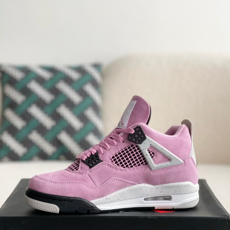 Jordan Air Jordan 4 retro kaws suede lightweight wear-resistant non-slip mid-top