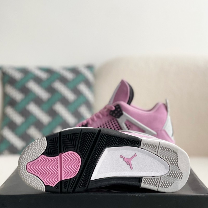 Jordan Air Jordan 4 retro kaws suede lightweight wear-resistant non-slip mid-top