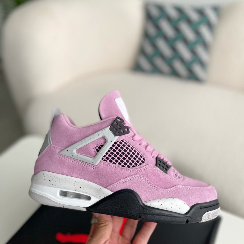 Jordan Air Jordan 4 retro kaws suede lightweight wear-resistant non-slip mid-top