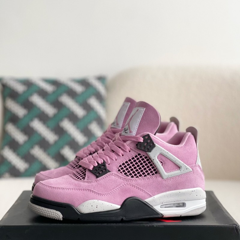 Jordan Air Jordan 4 retro kaws suede lightweight wear-resistant non-slip mid-top