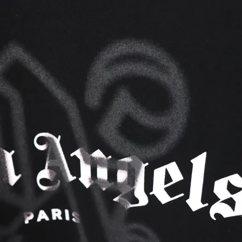 palm Angels lettering spray-painted short-sleeves