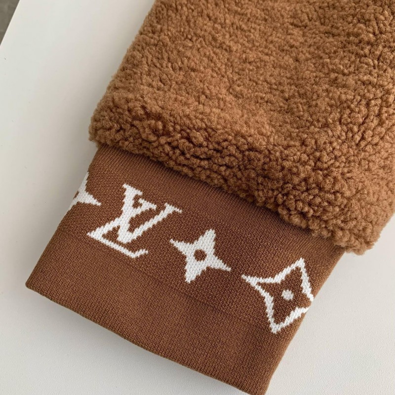 L0*is V*t0n Jacquard vertical collar zipper fleece jacket