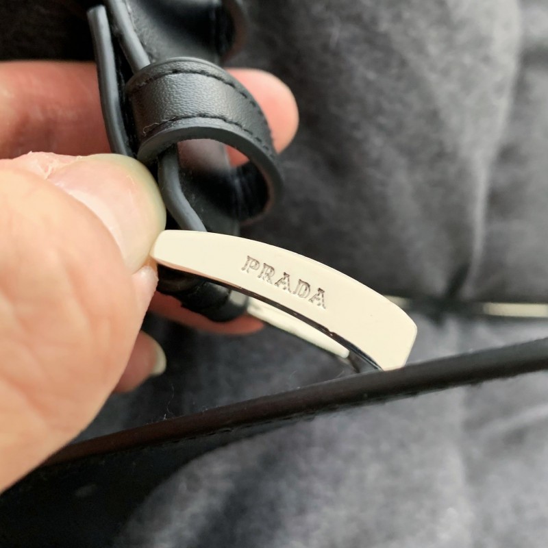 Pra*a logo stand collar down jacket