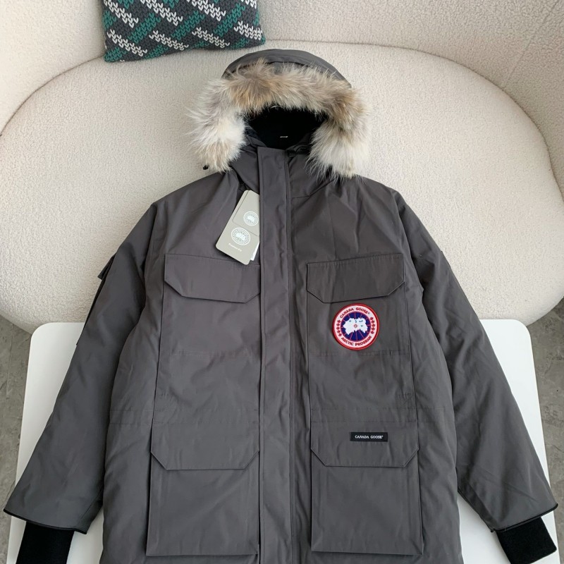 Can*a Go*e Classic expedition pure color winter hardhat Parker coat down jacket