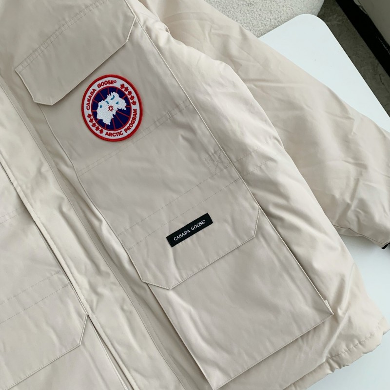 Can*a Go*e Classic expedition pure color winter hardhat Parker coat down jacket