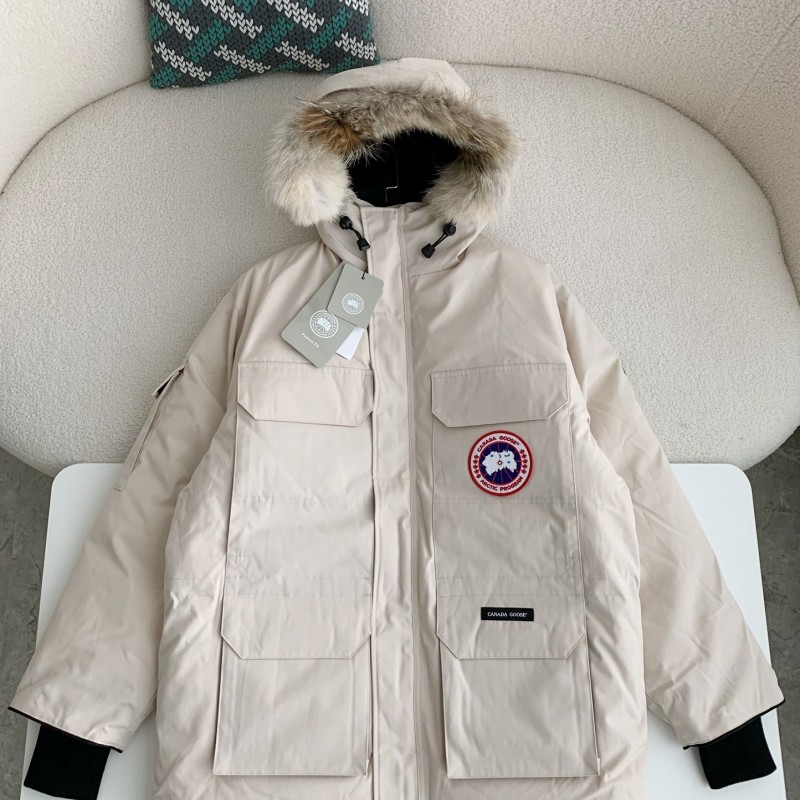 Can*a Go*e Classic expedition pure color winter hardhat Parker coat down jacket