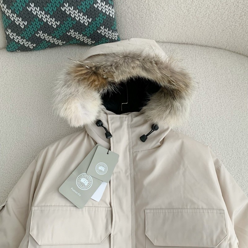 Can*a Go*e Classic expedition pure color winter hardhat Parker coat down jacket