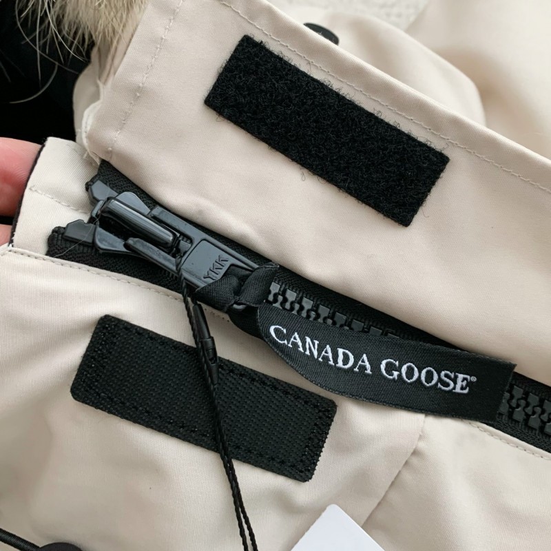 Can*a Go*e Classic expedition pure color winter hardhat Parker coat down jacket