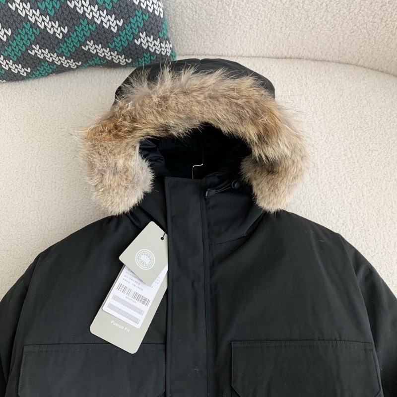 Can*a Go*e Classic expedition pure color winter hardhat Parker coat down jacket