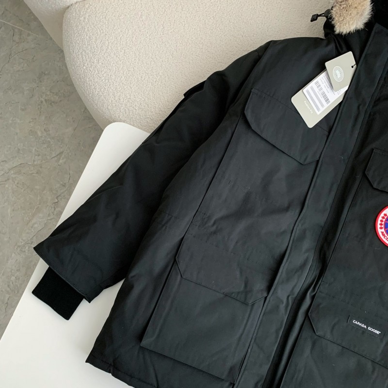 Can*a Go*e Classic expedition pure color winter hardhat Parker coat down jacket