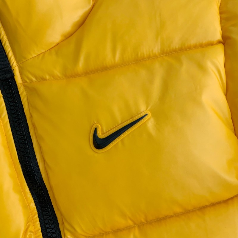 Nike x Drake solid color 3D logo stand up collar down jacket