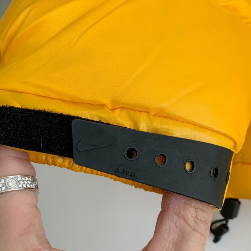 Nike x Drake solid color 3D logo stand up collar down jacket