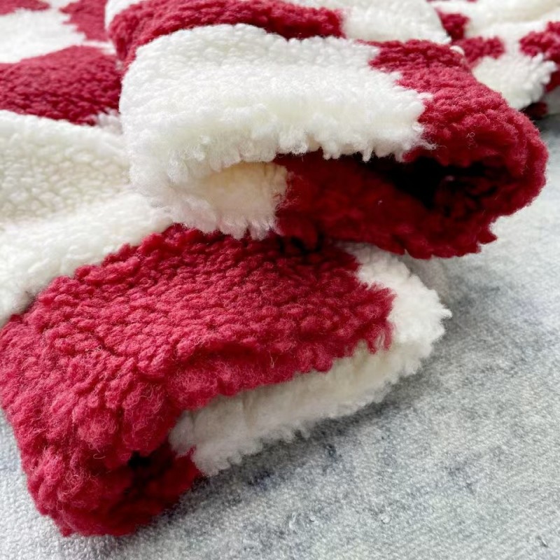 L0*is V*t0n 24ss plaid fleece coat