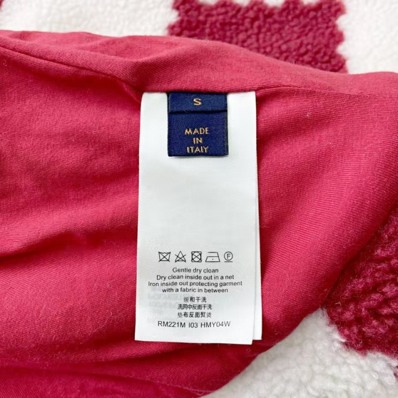 L0*is V*t0n 24ss plaid fleece coat