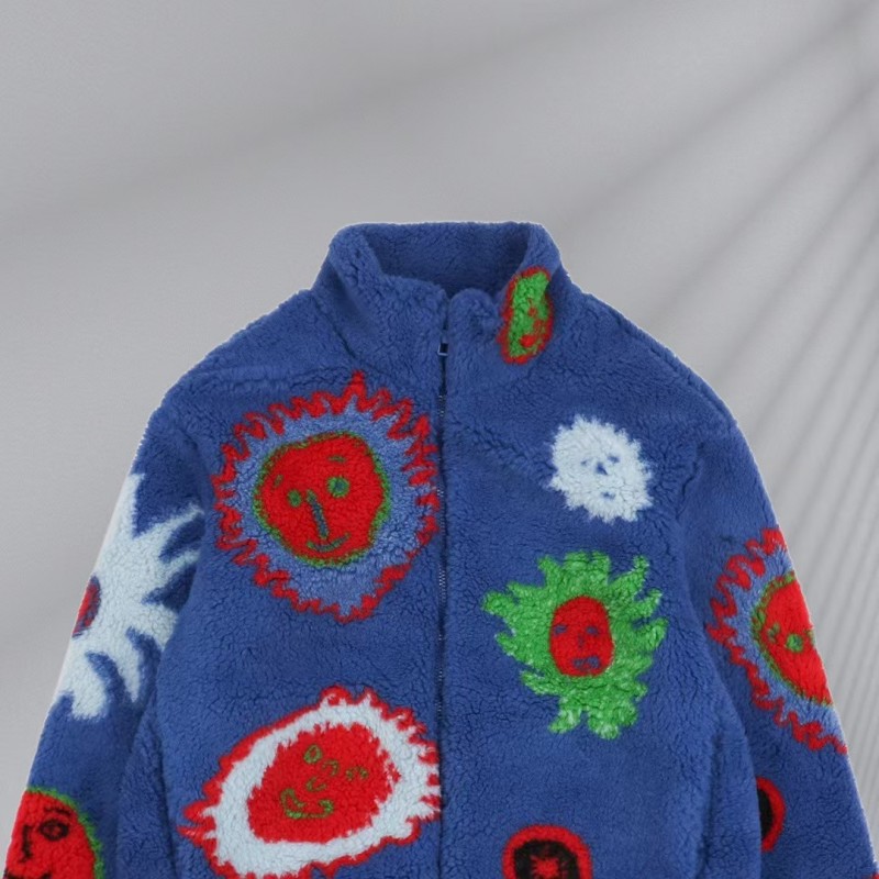 L0*is V*t0n 23fw sunflower old flower lamb jacket