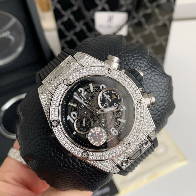 hublot full Di*m*nd chronograph v2 version watch