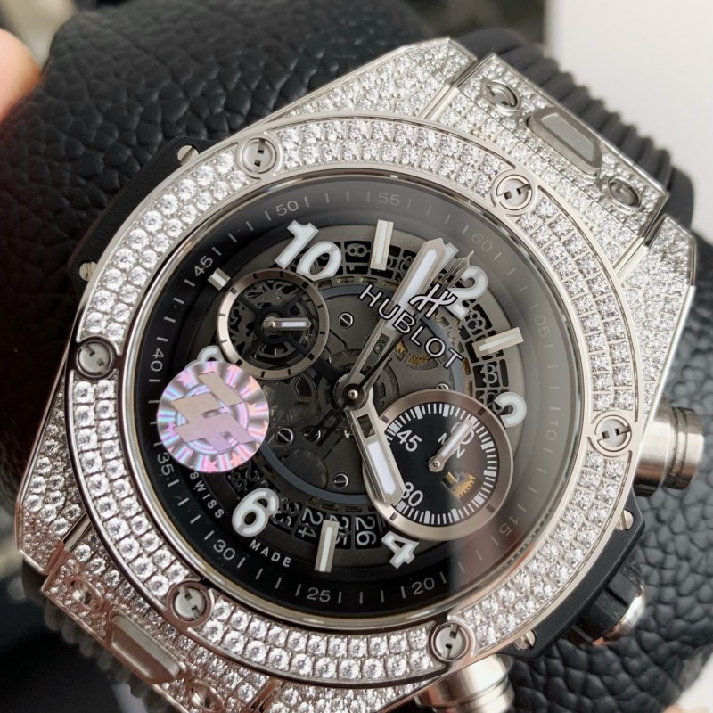 hublot full Di*m*nd chronograph v2 version watch