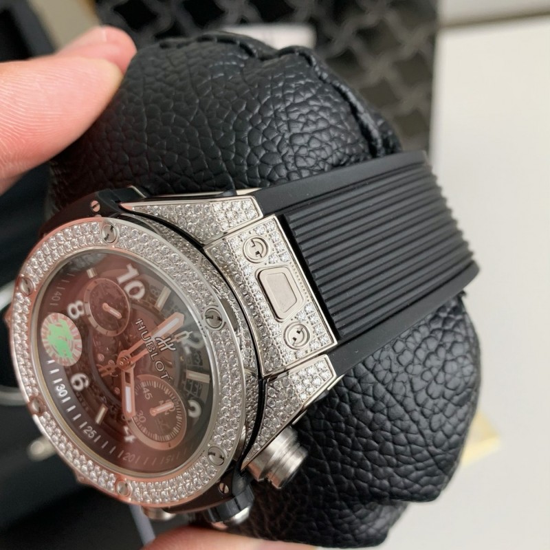 hublot full Di*m*nd chronograph v2 version watch
