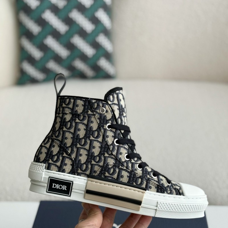 D*0r B23 logo print high top sneakers