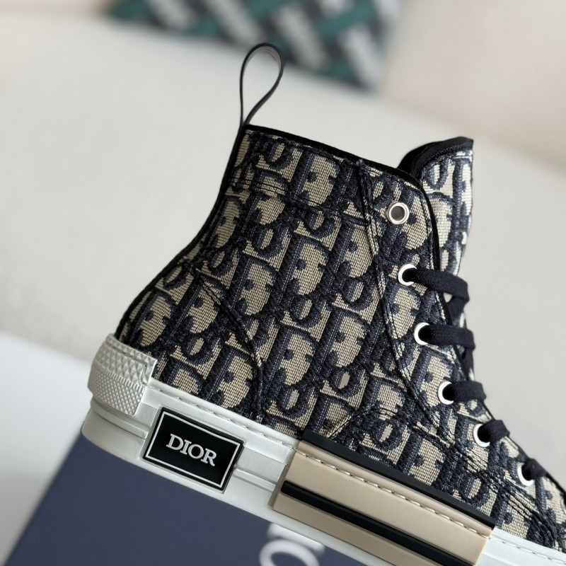D*0r B23 logo print high top sneakers