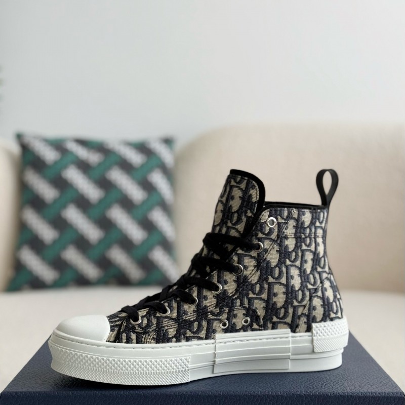 D*0r B23 logo print high top sneakers