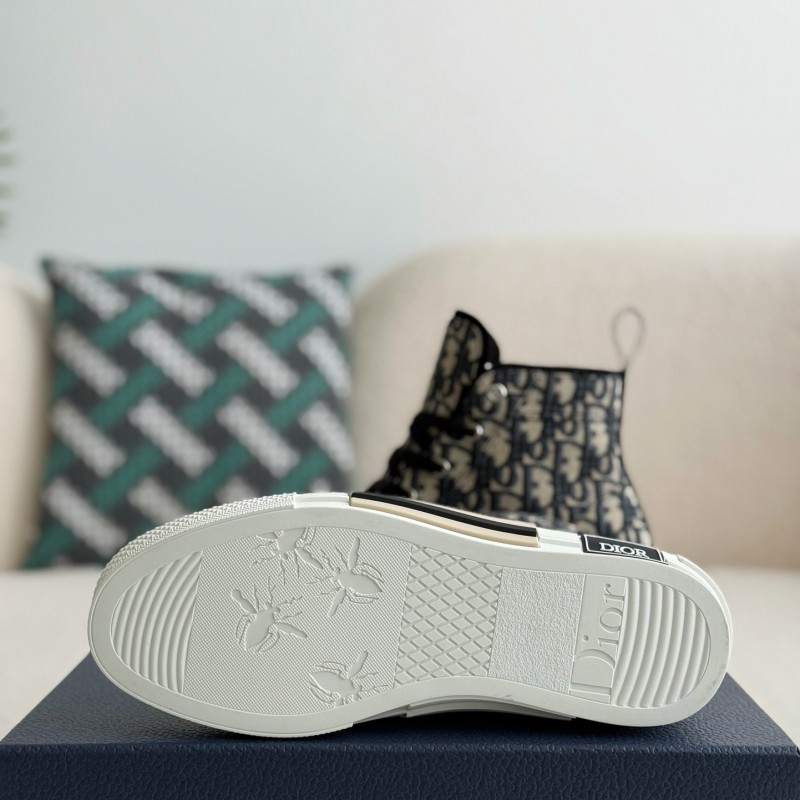 D*0r B23 logo print high top sneakers